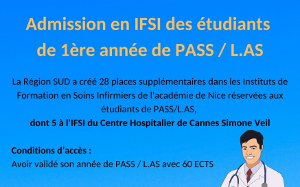 illustration Admission en IFSI des étudiants de 1ère année en PASS / L.AS