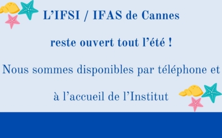illustration L'IFSI / IFAS est ouvert cet été !